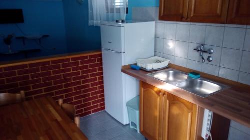 Kuchyň nebo kuchyňský kout v ubytování Apartments by the sea Tkon, Pasman - 8218