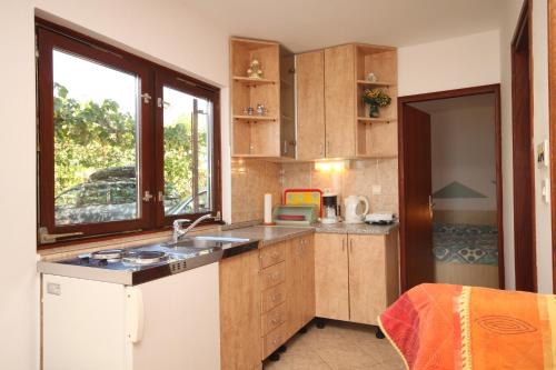 Kuchyňa alebo kuchynka v ubytovaní Apartments by the sea Zdrelac, Pasman - 8406