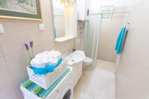Koupelna v ubytování Holiday house with a parking space Gornji Tucepi, Makarska - 11370