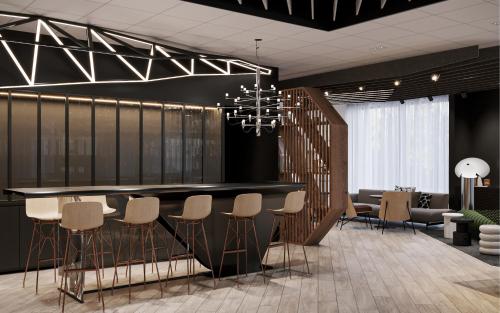 Posezení v ubytování Novotel Poitiers Site du Futuroscope