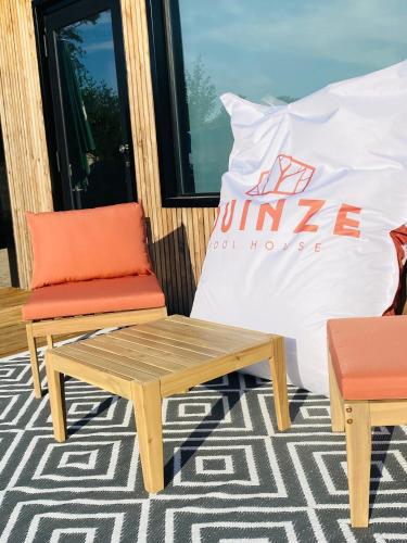 Χώρος καθιστικού στο Quinze suites et wellness de luxe