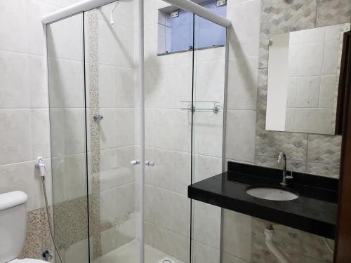 Ένα μπάνιο στο Estudio Recanto do Teimoso