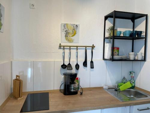 Kuchyň nebo kuchyňský kout v ubytování 40L Luisenstr 5.OG