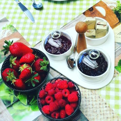 B&Bの敷地内または近くでの食事または食べ物