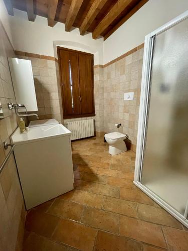 Koupelna v ubytování Agriturismo Boschetto