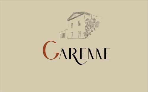 a drawing of a building with the name ofgarmite at Garenne in Livron-sur-Drôme