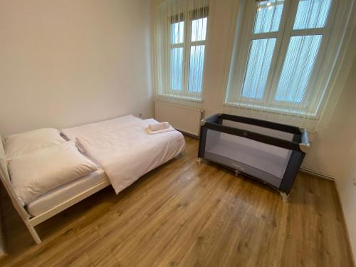 Krevet ili kreveti u jedinici u okviru objekta Apartament F21B Deluxe w Bielawie Góry Sowie