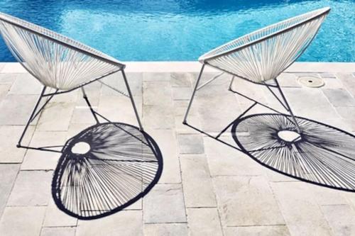 Bazén v ubytování Villa Calypso, idyllique villa avec piscine et vue mer nebo v jeho okolí