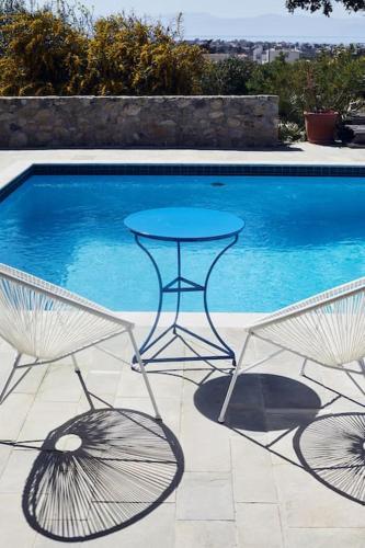 Bazén v ubytování Villa Calypso, idyllique villa avec piscine et vue mer nebo v jeho okolí