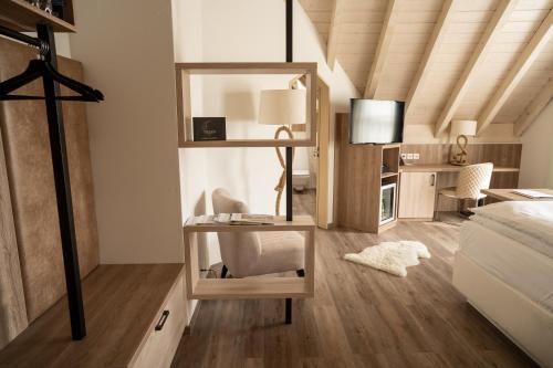 Boutiquehotel Thessoni Classic & Self service Residence Home Zürichにあるキッチンまたは簡易キッチン