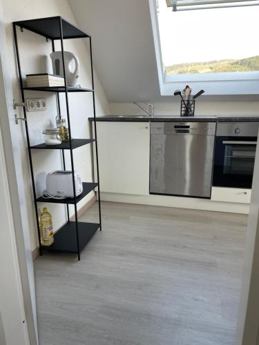 Η κουζίνα ή μικρή κουζίνα στο SANO Apartments - Bei Uwe