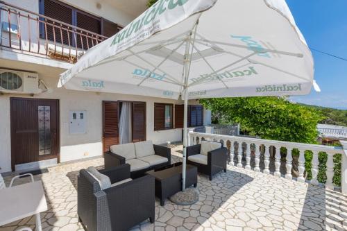 Balkón nebo terasa v ubytování Apartments with a parking space Crikvenica - 5493