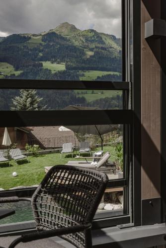 Ein allgemeiner Bergblick oder ein Berglick von der Ferienwohnung aus