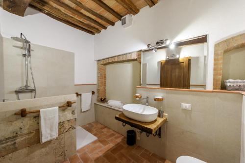 Koupelna v ubytování Casa Garoselli