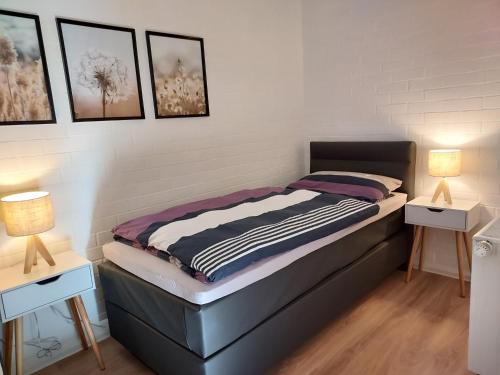 Postel nebo postele na pokoji v ubytování Apartment 2 Unter den Eichen