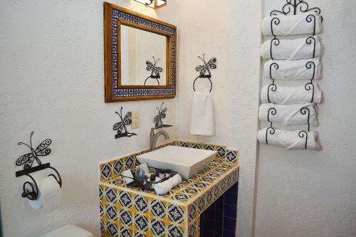 Bilik mandi di La Casona Pirámides