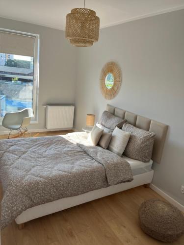 Katil atau katil-katil dalam bilik di apartament Gaja