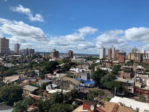 a view of a city with tall buildings at Alba II - Departamento 2 ambientes in Posadas