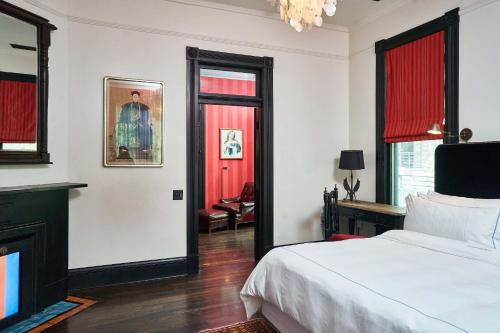 Katil atau katil-katil dalam bilik di Hotel Saint Cecilia