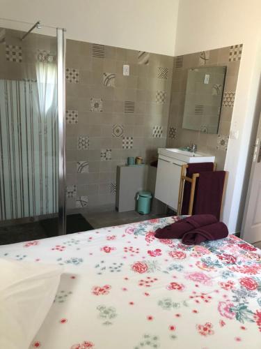 Koupelna v ubytování Le Gîte au calme d'Aubignan 4 personnes, 1 chambre
