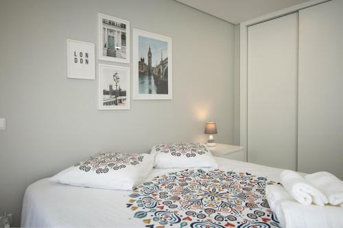 Postel nebo postele na pokoji v ubytování A Casa Choupal