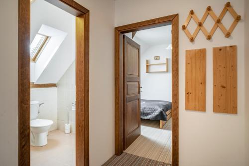 Koupelna v ubytování Apartmány Rubínovi