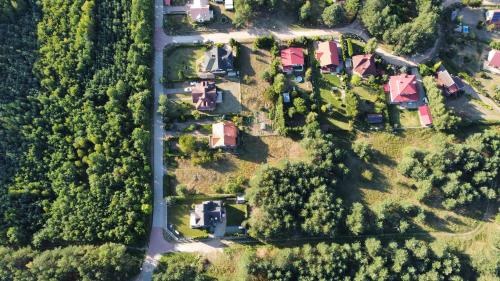 an overhead view of a house in a subdivision at Zakole Brdy in Gostycyn