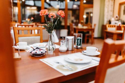 En restaurant eller et andet spisested på Akzent Hotel Zur Grünen Eiche