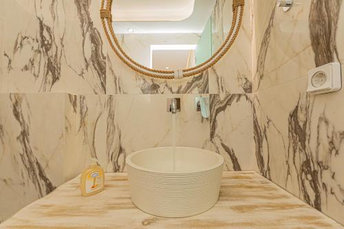 Kúpeľňa v ubytovaní Kallithea Hotel