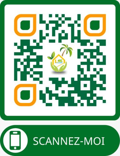 an illustration of a game maze with a plant and a phone at Locastudio - Grenadine in Sainte-Anne