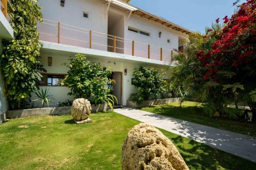 Jardín al aire libre en Sunset Mancora
