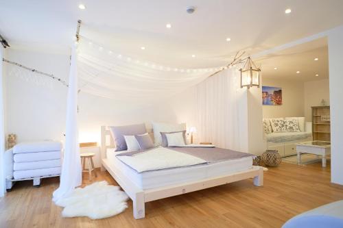 Posteľ alebo postele v izbe v ubytovaní Apartmán Casia