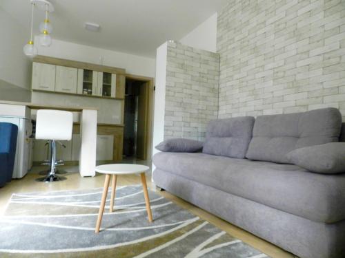 a living room with a couch and a table at Apartman Regina in Užice