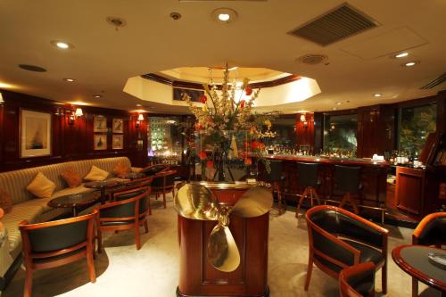 Χώρος καθιστικού στο Noboribetsu Grand Hotel