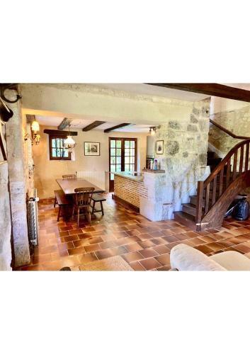 Χώρος καθιστικού στο Manoir du Suquet