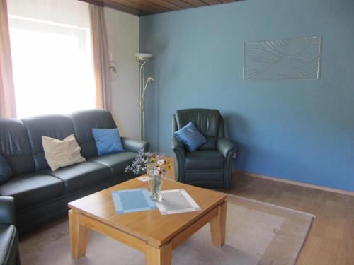 Posezení v ubytování Ferienwohnung Roter Wingert