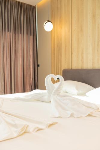 Esbjerg Hotelにあるベッド