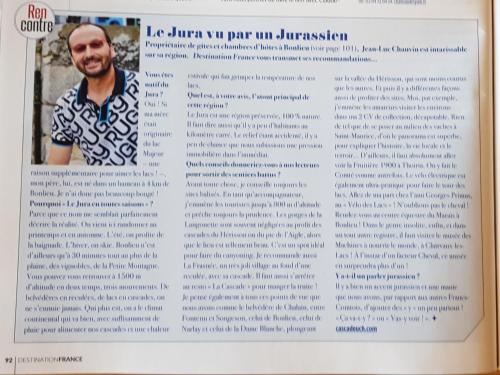 a page of a book with a picture of a man at Sancier gîte au calme grand terrain circuit cascades du Hérisson in Saugeot