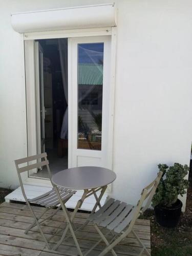 Un balcón o terraza en Chamb'Bouchons