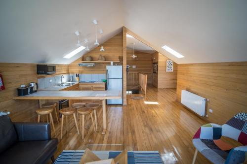 Kuchyň nebo kuchyňský kout v ubytování Palafito Loft