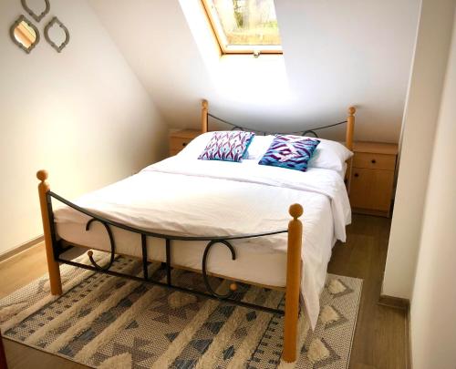 Postel nebo postele na pokoji v ubytování Apartament Natura