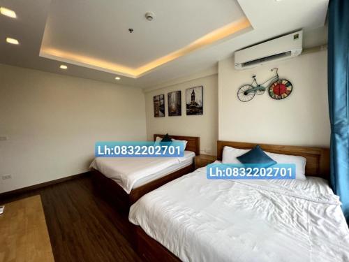 Postel nebo postele na pokoji v ubytování FLC Sea CHANH Apartment - Căn Hộ Hướng Biển Trung Tâm TP Quy Nhơn