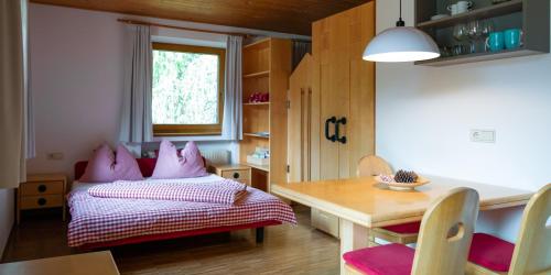 Postel nebo postele na pokoji v ubytování Residence Veider