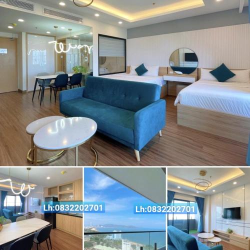Posezení v ubytování FLC Sea CHANH Apartment - Căn Hộ Hướng Biển Trung Tâm TP Quy Nhơn