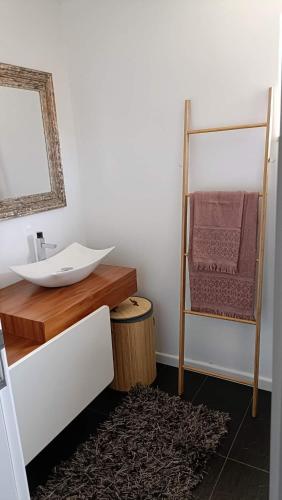 Koupelna v ubytování Apartamento T3 - férias