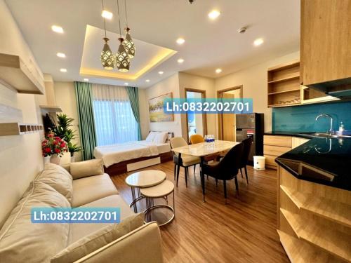 Posezení v ubytování FLC Sea CHANH Apartment - Căn Hộ Hướng Biển Trung Tâm TP Quy Nhơn