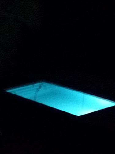 a close up of a cell phone in the dark at Cabezo Buñuel Hostal in Calanda