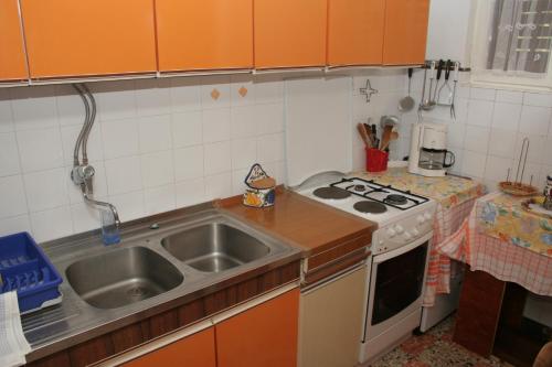 Η κουζίνα ή μικρή κουζίνα στο Apartments by the sea Povlja, Brac - 711