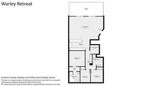 a floor plan of the waverley retreat at Warley Retreat in Cowes