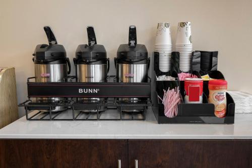 a coffee maker sitting on top of a counter at Red Roof Inn Richmond, KY in Richmond